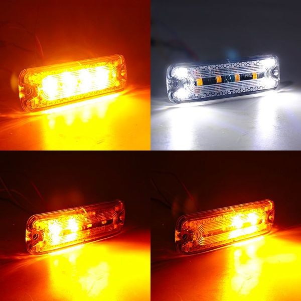 12V - 24V LED Strobe Warning Lights IP67 Strobe Light For Vehicle