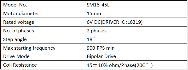 6 12V Micro Linear 2 Phase 4 Wire Stepper Motor With Slider