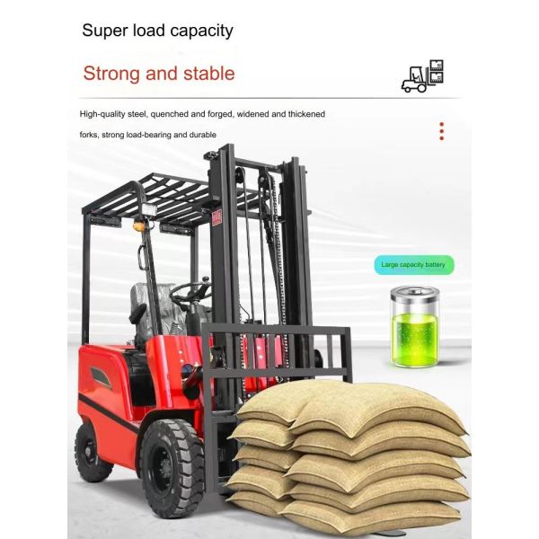 Solid Tire Ac Controller Electric Forklift 3 Ton Price 600Ah Battery Capacity