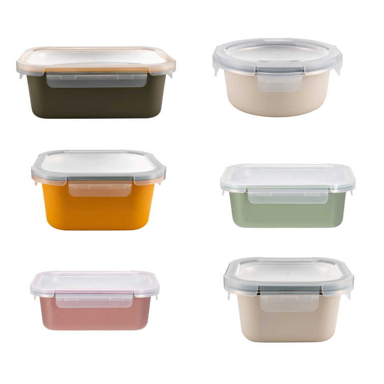 IKOO Stainless Steel Food Container 0.45mm Stackable Airtight