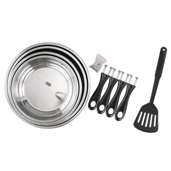 Home Kitchen Detachable Handle Cooking Fry Pan With Long Handle