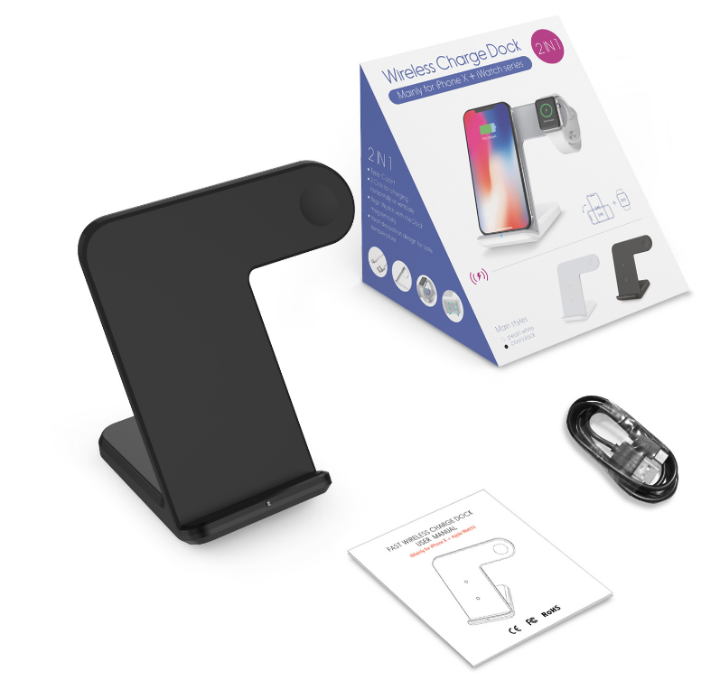 9v 1.5a Wireless Phone Charger Stand With Rubber Coating / Samsung Stand Up Charger