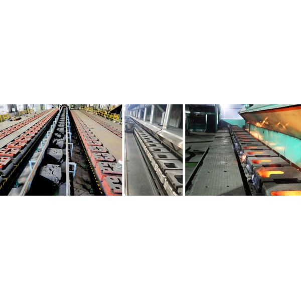Automated Foundry Moulding Line Horizontal Parting Molding Production Line For Wet Sand Casting