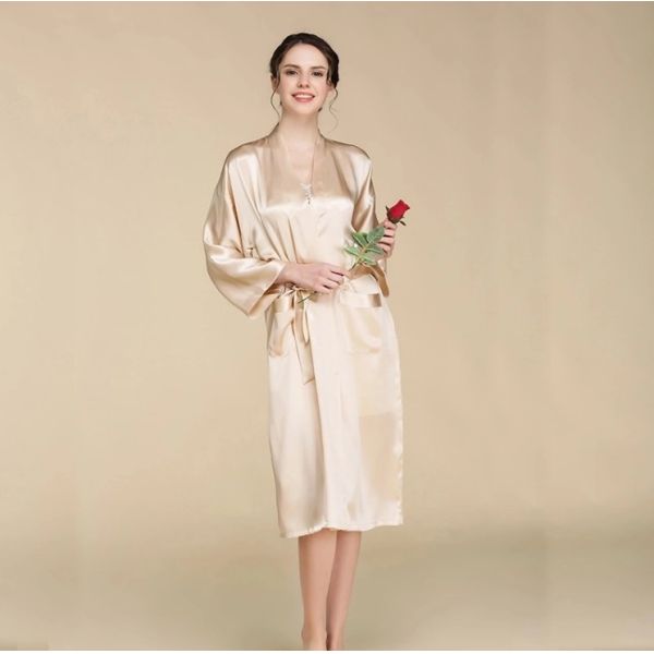 Woven Sleeveless Mulberry Silk Nightgown For Sleeping Plus Size