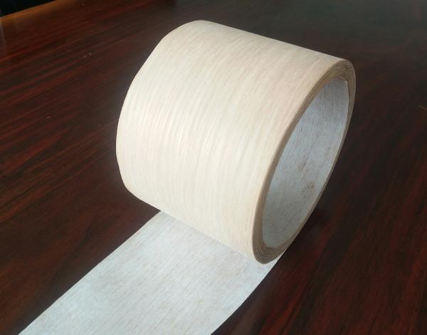 Quality White Oak Profile Wrapping Veneer Fleece Backed White Oak Veneer Rolls for Furniture Cabinets Doors and Windows for sale