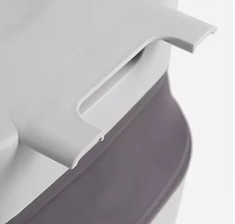 Collapsible Hang Small Plastic Garbage Can 2.4 Gallon Foldable Waste Bin for Kitchen Trash Can