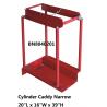 Buy cheap Narrow Type Compressed Gas Cylinder Storage Racks With Chain Divider / Lockable from wholesalers