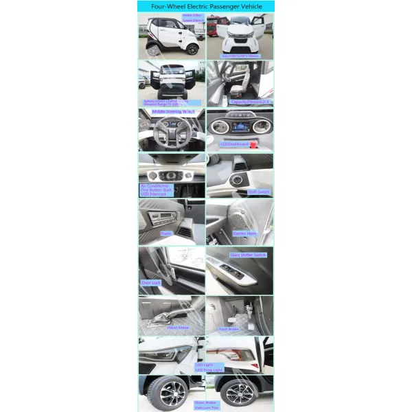 Aluminum Alloy Hub OEM Rechargeable Lithium Battery Cheap Electric Van Vehicle Cargo Truck with Safety Belts