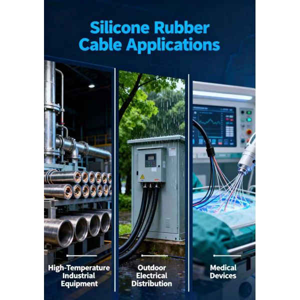 High Temperature Resistant Ultra Soft Silicone Rubber Cable with Customized Size for Industrial Applications