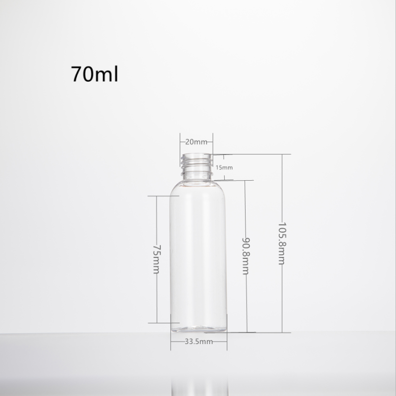 Flip Cap Empty Plastic Bottle Container With Clamshell Travel Small
