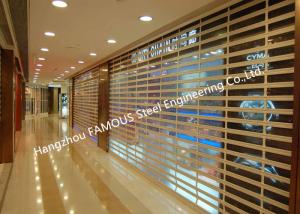 Buy cheap Motorized Crystal Clear Commercial Rolling Doors Polycarbonate Overhead Doors For Sale product