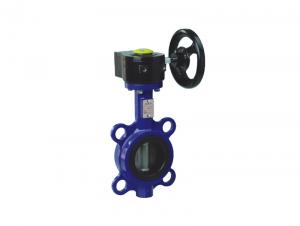 Worm Gear Operated  Wafer Lug Type Butterfly Valve  High Performence