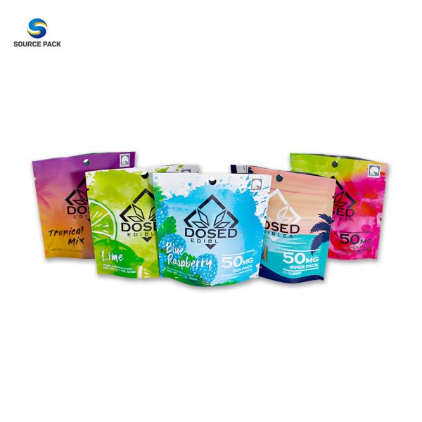 Custom Printed Weed Packaging with Matte Oil Printing for Enhanced Protection Mylar Bag