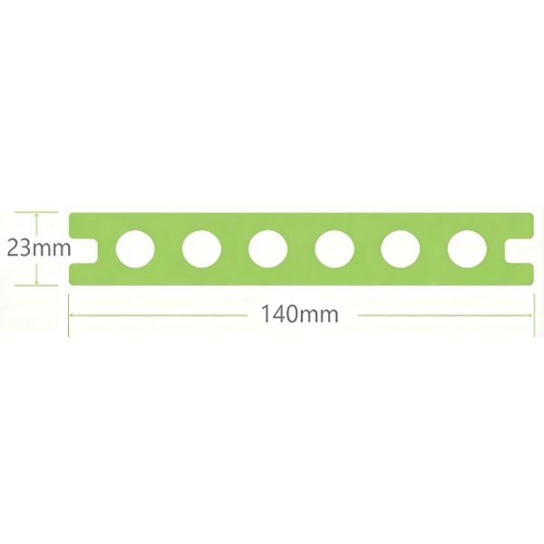 Second generation round hole double-sided co extruded outdoor WPC flooring