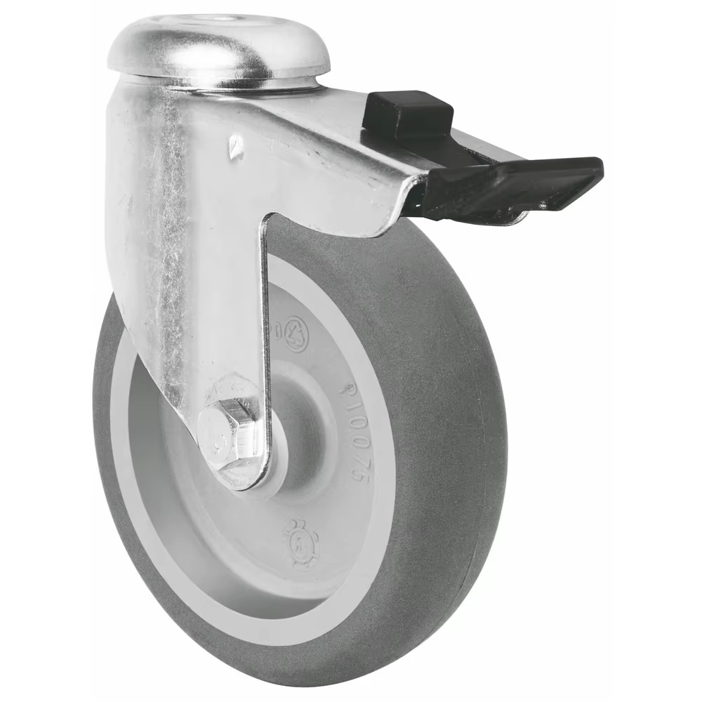 OEM ODM Customized Support Grey Color 2 3 Inches 50-75 kg Load Capacity TPR Stainless Steel Apparatus Casters