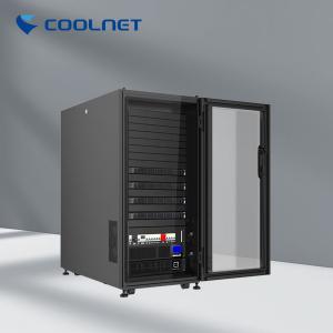 China High Available Micro Data Center Fully Enclosed Cabinet With Glass Front Door on sale
