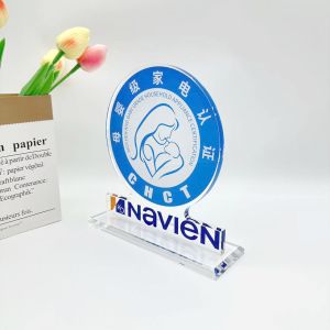 Buy cheap Stylish Clear Cast Acrylic Trophy Awards 8'' H Custom Printing For Celebration from wholesalers