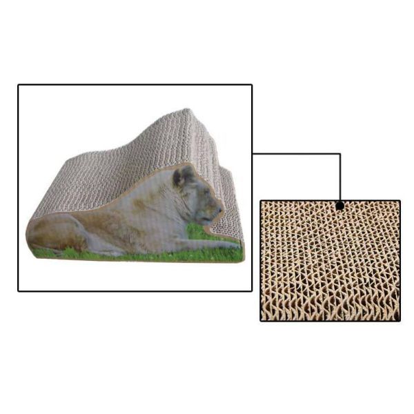 Subtle Curves Cat Scratching Couch Horizontal Encouraging Activity SGS Approved