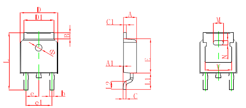 TO-251-3L Tip Power Transistors B772M PNP VCEO -30V Silicon Material