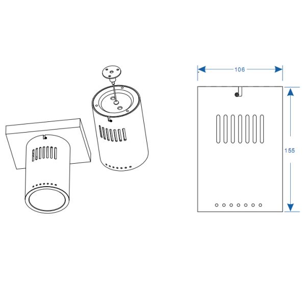super bright 120lm/w 20w 2500lm Round surface mounted LED downlight with 3 years warranty