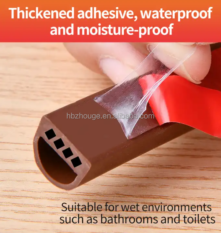 Extruded E Type Silicone Seal Strip for Custom High Temperature Resistance Oven Door