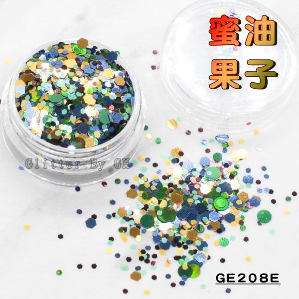 Makeup Chunky Mix Rainbow Face Glitter Powder Polyester Pet Friendly OEM