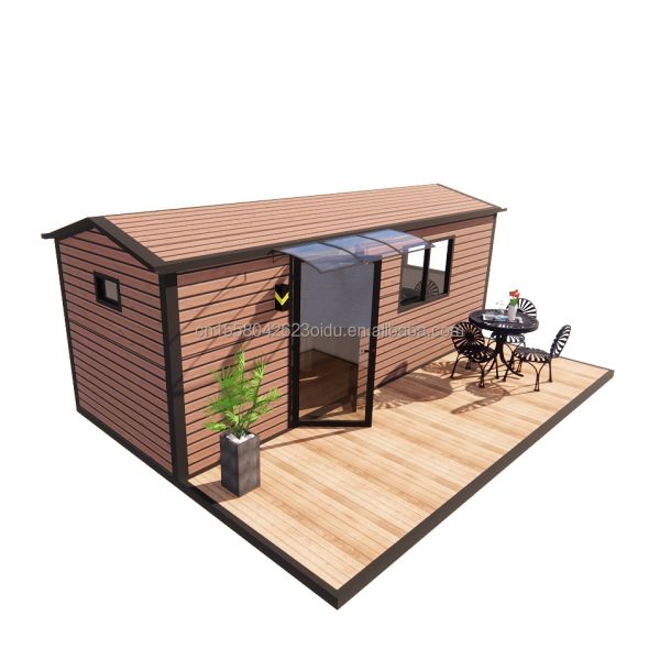 Customized Color EU Chinese-Style Wooden Garden House Light Steel Frame Structure One Room for Hotel and Family