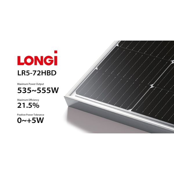Longisolar 535W Longi Solar Panel 555W Single Crystal Silicon Solar Cell For Solar Farm System