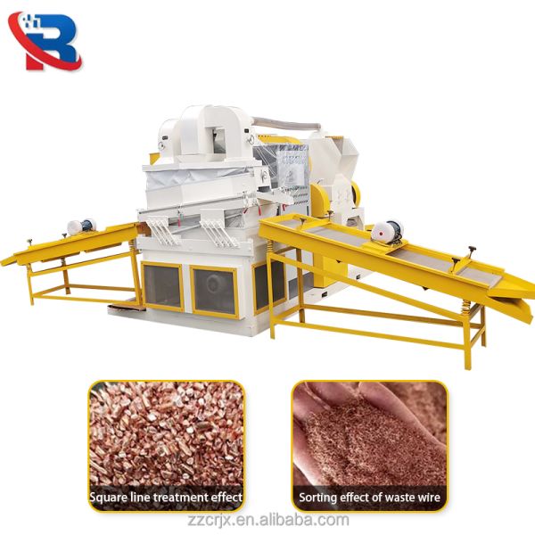 Small Copper Wire Granulator 30~50 Kg/H Automatic Small Copper Rice Machine Waste Cable Recycling Equipment