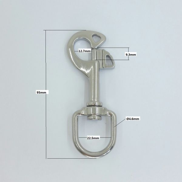 Stainless Steel Butterfly Swivel Bolt Snap for Kayak Boat Paddle Leash