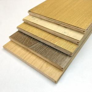 China Wide Plank Wash Distressed Oak Engineered Wood Flooring 20 Colors Customizable on sale
