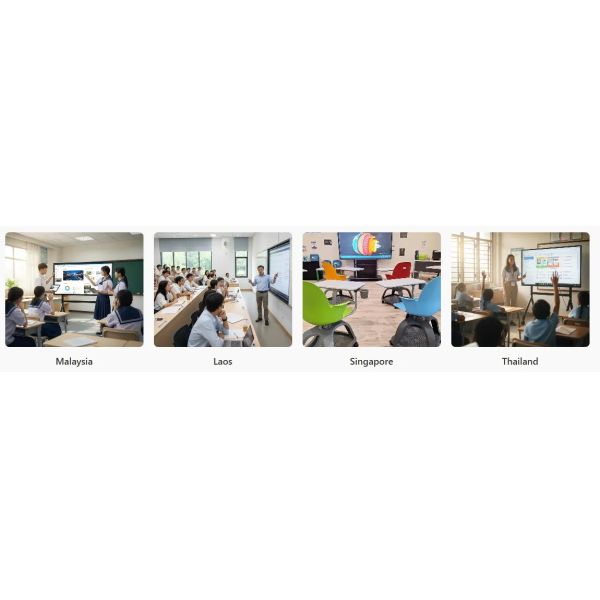 Professional AI Interactive Flat Panel with EDLA Android 14.0 4K Resolution and 50 Point Multi Touch for Classroom Teaching