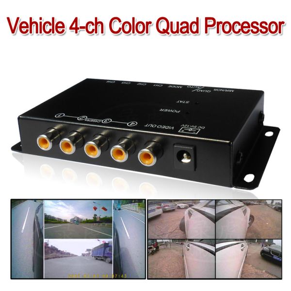 12 Volt 4 Channel Vehicle Black Box DVR Systems 1080P Resolution Light Weight