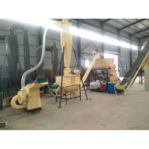 cattel cow SKJ 450 feed pellet line1500kg per hour for Paraguay client