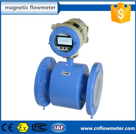 Electromagnetic flow converter wih 360 rotating square screen