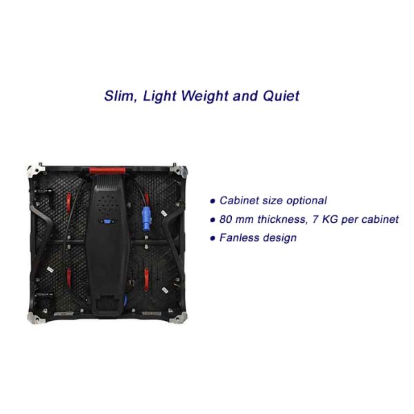 Front Access P2.5 Indoor Fixed Led Display With 48x48cm Cabinet