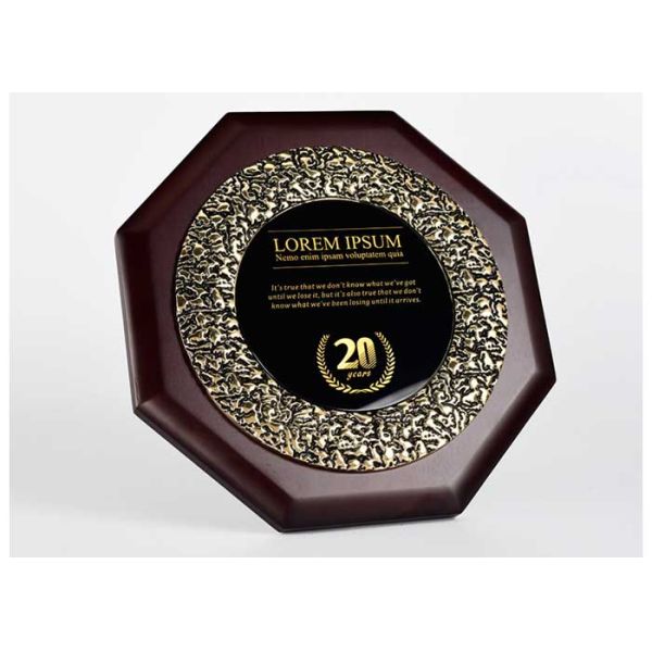Customized Wooden Shield Plaque Souvenirs For Business Authorization Certification