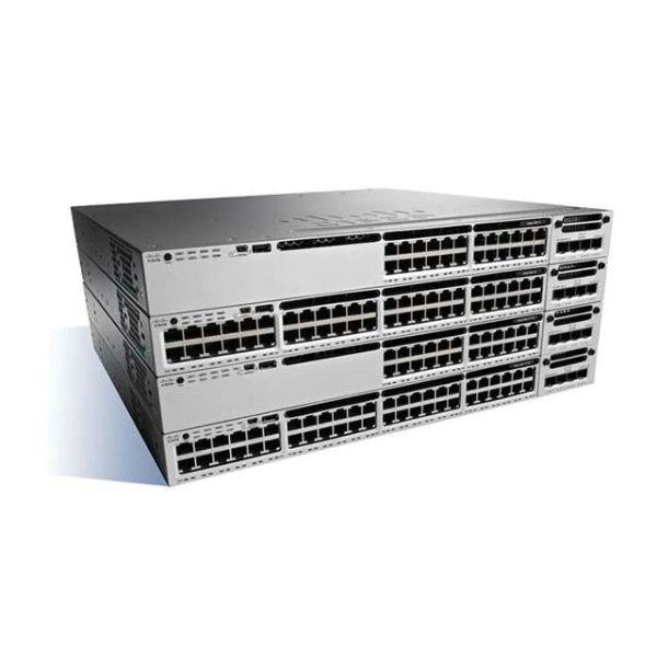 Desktop 10gb 48 Port Ethernet Switch , Cisco Fiber Network Switch WS-C3850-48PW-S