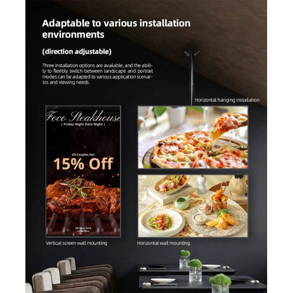 Electronic Digital Menu Boards For Businesses Restaurants 3840x2160