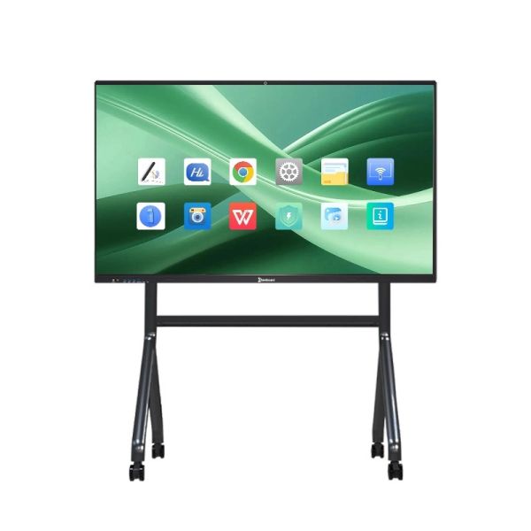 Professional AI Interactive Flat Panel with EDLA Android 14.0 4K Resolution and 50 Point Multi Touch for Classroom Teaching