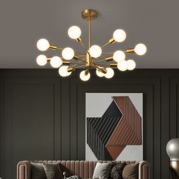 Nordic Led Glass Ball Copper Chandelier Luxury Golden Ceiling chandelier bubbles(WH-MI-288)
