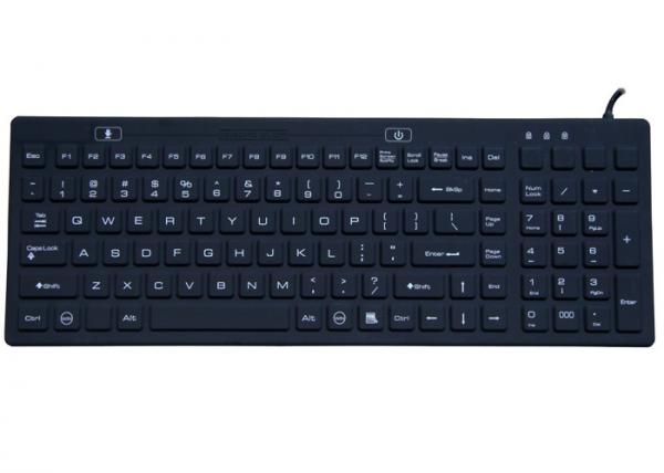 Quality 106 Keys Waterproof Medical Keyboard USB PS2 With Full Number Function Keys for sale