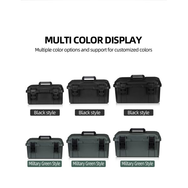 Lockable Waterproof Tool Storage Case 446x266x222mm Heavy Duty