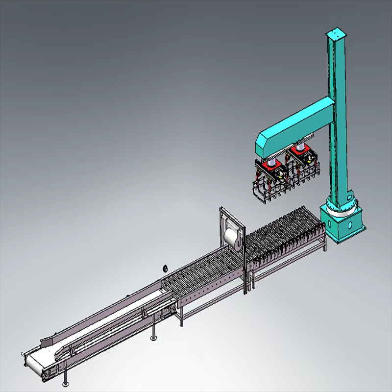 2m Height Automatic Robotic Palletizer 180 Degree Robotic Case Palletizing