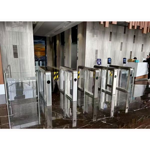 Access Control Speed Gates Anti Pinch Speedlane Swing Turnstile Gate