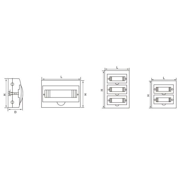 25.jpg SAN Type Panel Box Waterproof ABS High Quality Outdoor Junction Box Surface Mount Modular Distribution Box