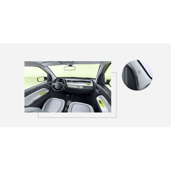 Low Speed 4 Wheel Four Seats Electric Cars Wuling Mini Hongguang Macaron 100km for Adults
