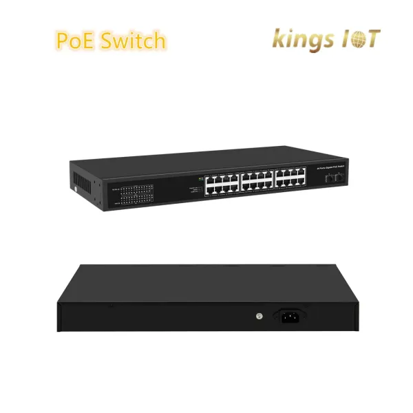 24-Ports Poe Network Switch All Ports Support IEEE 802.3X Full-Duplex Flow Control and Backpresure Half-Duplex Flow Control