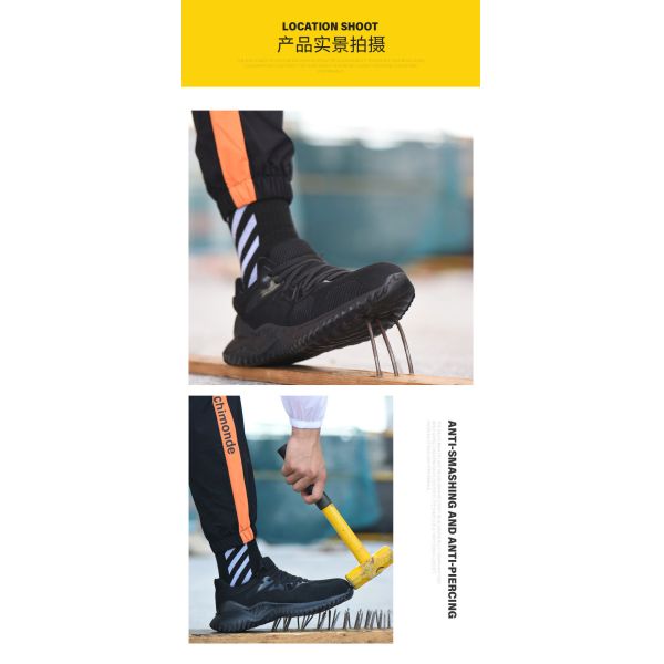 Fashionable Light Work Shoes Practical Most Comfortable Safety Shoes Mens Work Boots