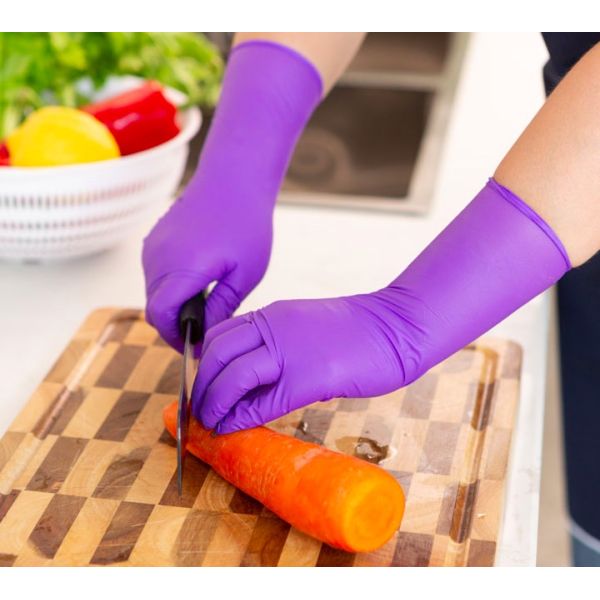 Disposible Powder Free Nitrile Gloves Blue Black Color Size From S To XL
